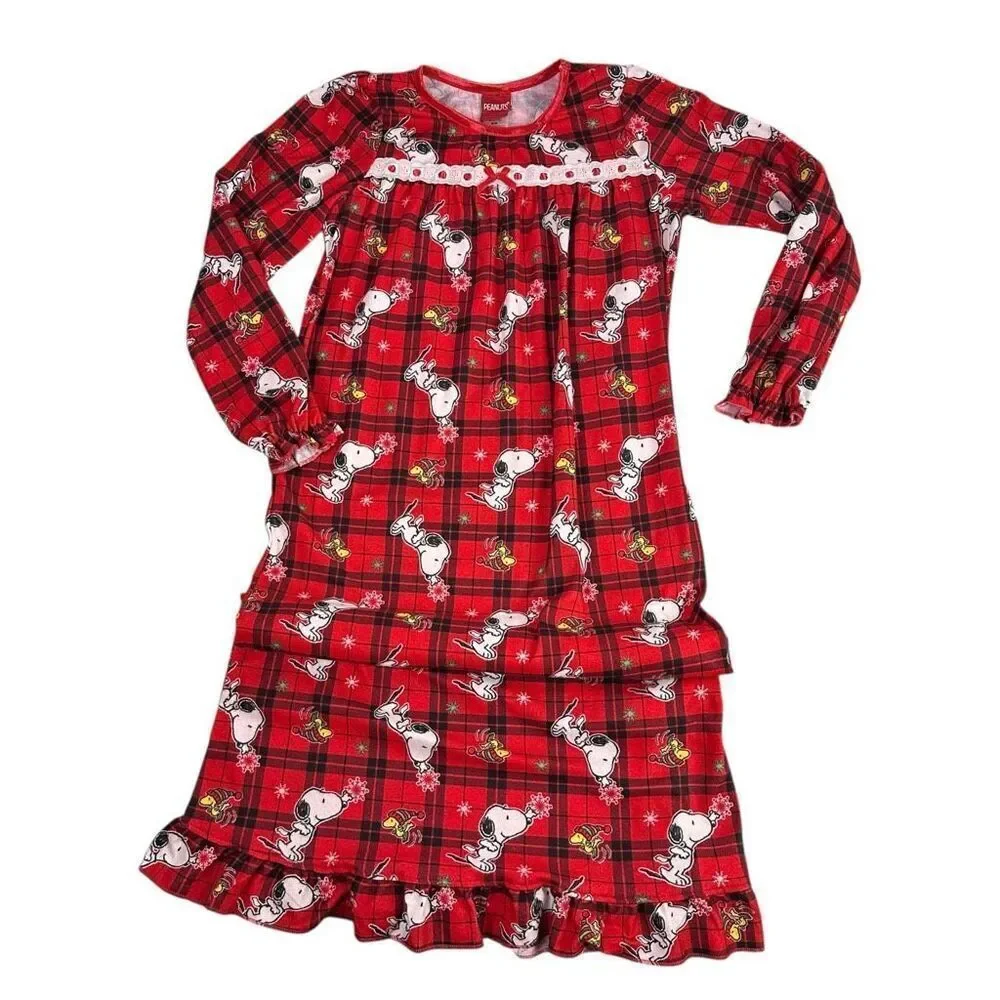 Girls Size Medium (7-8) Pajama Nightgown Bundle of 6 items